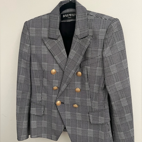 Balmain Houndstooth Jacket- size 40